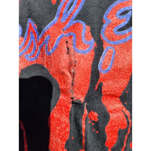 Poison Flesh and Blood Tour T-Shirt Vintage Single Stitch Size XL Double Sided - Picture 7 of 7